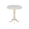 International Concepts Round 36 in Rd Top Pedestal Table, 12 in Leaf, 40.9 inH, Adjustable Height, Unfinished, 36 in W, Wood K-36RXT-6B-2 - alternate 7